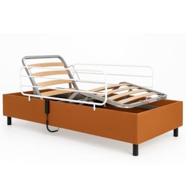 Imagem de Cama Hospitalar Motorizada Articulada Zeus Pilati até 150kg com PAR de Grades Idoso Acamado Cadeirante