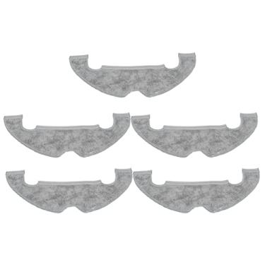 Imagem de 5 peças de pano para aspirador de pó robô L10 Plus, material de fibra macia, fácil instalação, ideal para remoção de poeira e pelos de animais de estimação, adequado para manutenção doméstica