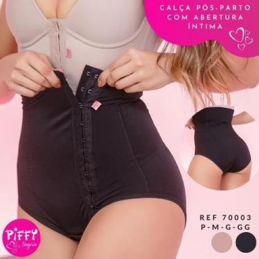Imagem de Calça Pós-Parto de Sustentação Confortável e Estilosa - PIFFY, Preto, 