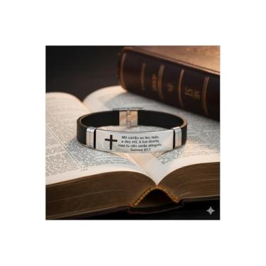 Imagem de Pulseira Lifetoyou em aco cromado e silicone salmos 91 (prata)