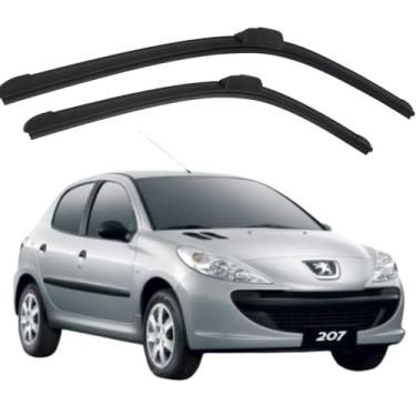 Imagem de TIGER AUTO - KIT PALHETA PARA PARABRISA DIANTEIRO/TRASEIRO EM SILICONE COMPATIVEL PGT 207SW 2005>2013