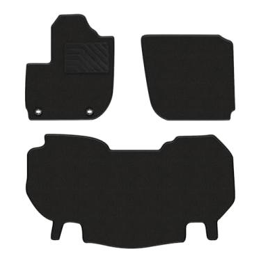 Imagem de Tapetes de chão adequados para Honda HRV HR-V 2016 2017 2018 2019 2020 2021 2022 - TTX LIGHTING Tapetes de piso de proteção para todos os climas Tapetes de carro HRV acessórios 1ª e 2ª fileira, preto