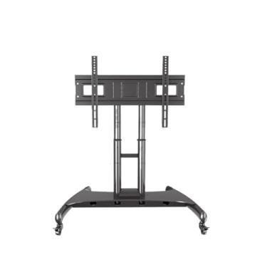Imagem de Suporte móvel para TV de palco curto para sala de conferências, vertical, inclinação de 90 graus, carrinho baixo