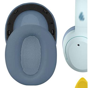 Imagem de Geekria Almofadas auriculares de substituição QuickFit para fones de ouvido Edifier W820NB, peças de reparo (azul)