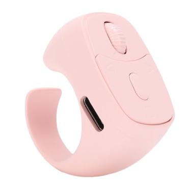 Imagem de Zopsc Anel de Rolagem Remota para TikTok, Gravação de Vídeo Com Câmera Multifuncional, Virador de Página Bluetooth, Anel de Rolagem Bluetooth Controle Remoto para Tablet de Telefone (Rosada)