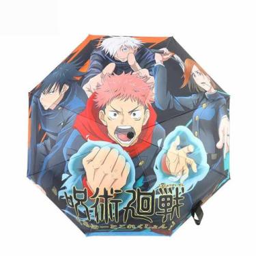 Imagem de Guarda-chuva Jujutsus Kaisens Itadoris Yujis Anime Windproof - yiweisa