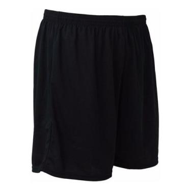Imagem de Calção esportivo liso futebol caminhada short - TRB, Preto, GG
