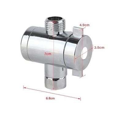 Imagem de Generic Válvula Desviadora de Cabeça de Chuveiro de Banheiro, Material ABS Durável, Controle de Fluxo de água No bidê do Vaso Sanitário