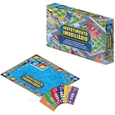 Imagem de Jogo De Tabuleiro Estratégia Infantil Investimento Imobiliário - GGB B