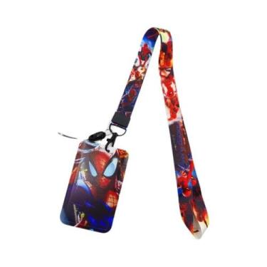 Imagem de Porta-Crachá De Super-Herói Disney Para Meninos, Cordão De Desenho Ani