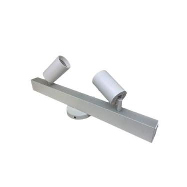 Imagem de Perfil Led Sobrepor Pontual 50cm + 2 Spots Linear Luz - REDTUN, Branco