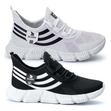 Imagem de Kit2 Pares Tênis Casual  Masculino Caminhada Treino Leve - Oldsen, Bra