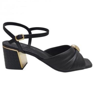 Imagem de Sandália Feminina Tratorada com Brilho Ramarim 2238504-Feminino