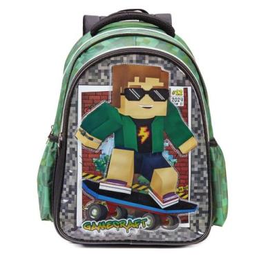 Imagem de Mochila Escolar Infantil de Costas Estampa de Personagem Espaçosa Resi