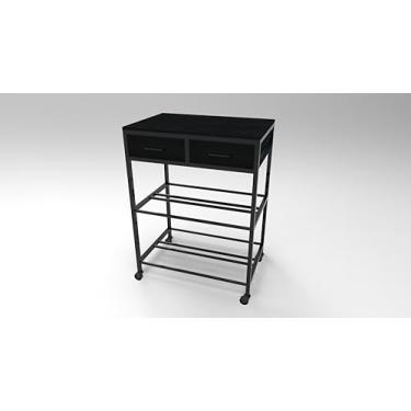 Imagem de Bootuu Rack de armazenamento de filamento de impressora 3D com gavetas, suporte de carretel de filamento de metal resistente de 3 níveis com rodas, suporte de filamento de impressora 3D para PLA/ABS