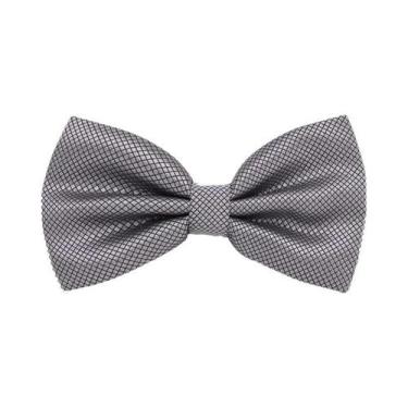 Imagem de Gravata Borboleta Masculina Clássica Em Tecido Liso Para Casamento E B