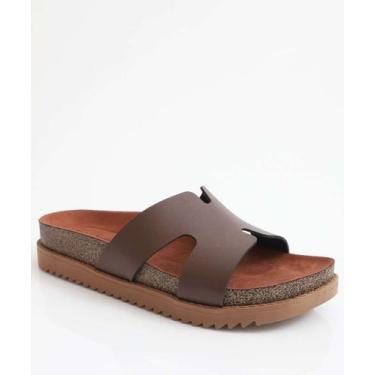 Imagem de Rasteirinha Feminina  Moleca Marrom-34088, Marrom, 36