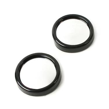 Imagem de Acouto Espelho de Ponto Cego de 2 Unidades, Rotação Ajustável de 360 ​​graus, Espelho de Vidro Ultra Transparente Com Adesivo Dupla Face para Retrovisor de Carro, Visão Ampla