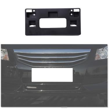 Imagem de Suporte de montagem de placa de carro frontal compatível com Honda Accord 2008-2012, gancho de reboque de para-choque dianteiro kit adaptador de montagem de placa de licença substituição # 71145TA0A00