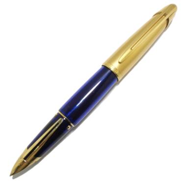 Imagem de Caneta Tinteiro Waterman Edson Sapphire Blue Ouro 18K Nos