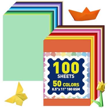 Imagem de MAXECHO Cartolina colorida de 21,6 x 28 cm, 300 folhas, 30 cores sortidas, papel de construção, papel-cartão, para artesanato, decorações de festa, Cricut, 180 g/m²/29,5 kg