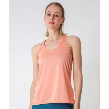 Imagem de Blusa Regata Feminina Dry Fit Fitness Marisa-68091, Laranja, P