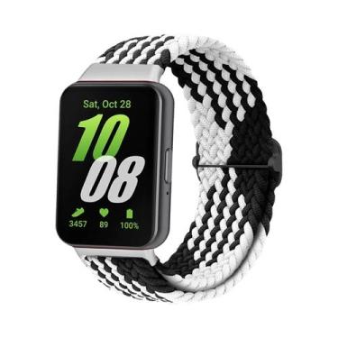 Imagem de Pulseira Ajustável De Nylon Trançado Para Samsung Galaxy Fit 3, Substi