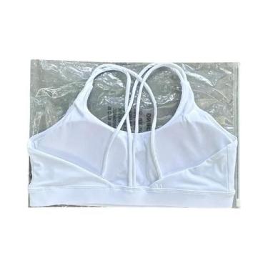 Imagem de Sutiã Esportivo Feminino Com Alças Cruzadas, Push Up, Top De Yoga, Fit