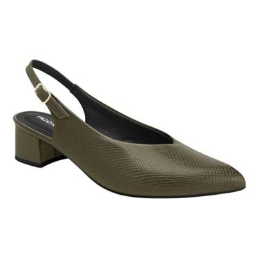 Imagem de Sling Back Piccadilly Taci Verde Militar Snake 739031 (Verde, BR, Adulto, Numérico, 39)