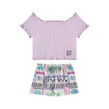 Imagem de Conjunto Blusa Short Estampado Bee Loop-Feminino