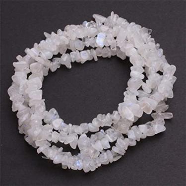 Imagem de Material de contas de pedra em forma de lascas naturais peridotos fluorita malanchita granada lápis-lazúli ametrinas suporte 86 cm, pedra da lua