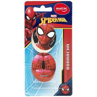 Imagem de Borracha Escolar Molin Homem Aranha 2 unidades