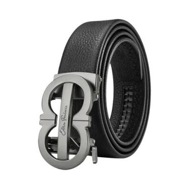 Imagem de Cinto Casual De Luxo Masculino Em Couro Genuíno, Cinto Automático De C