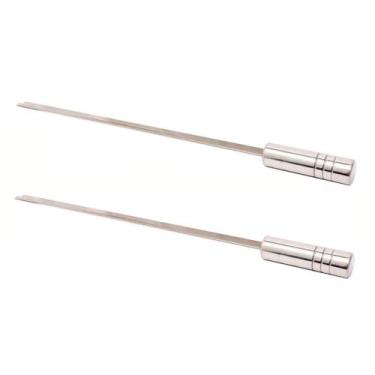 Imagem de 2 (dois) Espetos Espada Para Parrilha Churrasco 45Cm INOX430 - Major B
