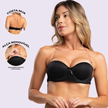 Imagem de Sutiã sem alça Pala com Bojo Confortável Sutian Com Alças Removíveis B