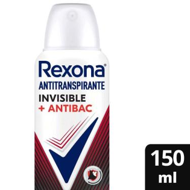 Imagem de Desodorante Aerosol Feminino Antibacterial + Invisible 150ml - Rexona