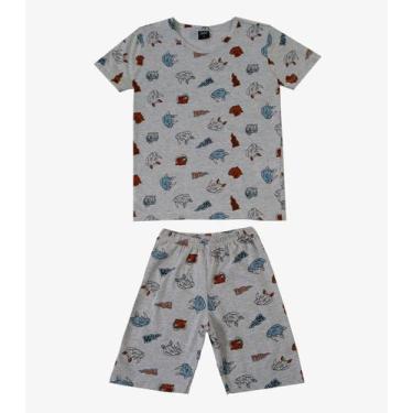 Imagem de Pijama Menino Infantil Select Cinza - Rovitex Kids, 6, Cinza