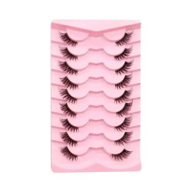 Imagem de Cílios Postiços Naturais Veltrinay Macios E Leves Com Faixa Transparen