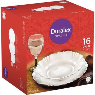 Imagem de Aparelho de Jantar 16 Peças de Vidro Pétala com Taças Windsor Duralex,