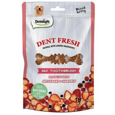 Imagem de Petisco Natural para Cães Dent Fresh Sabor Frutas Vermelhas e Camomila