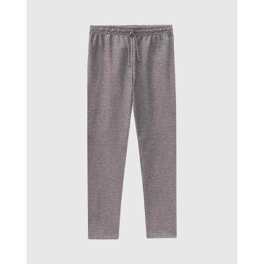 Imagem de Calça Básica Masculina Em Moletom Sem Flanela Cinza Escuro - G-Masculino