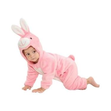 Imagem de Macacão De Bebê Unissex Com Capuz Em Flanela, Pijamas De Inverno Com E