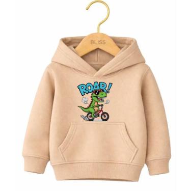 Imagem de Moletom Canguru Infantil Estampa Roar Dino 1013 Escola Creche Volta ás
