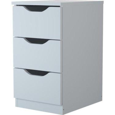 Imagem de Gaveteiro Com 3 Gavetas Multivisão Branco [f002]