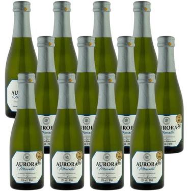 Imagem de Kit 12 Mini Espumante Aurora Moscatel Branco 187ml