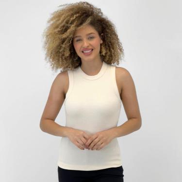 Imagem de Blusa Hering Regata Básica Canelada Feminina-Feminino