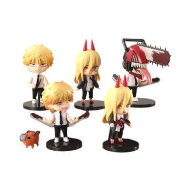 Imagem de Conjunto De Figuras Do Anime Chainsaw Man 6 Peças PVC Denji Pochita Fi