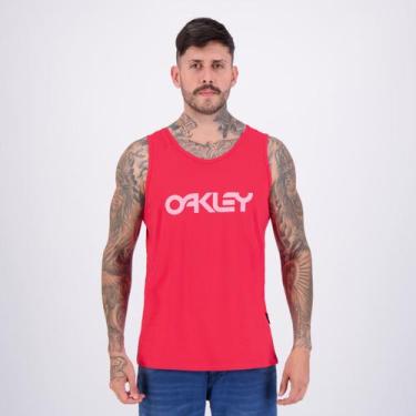 Imagem de Regata Oakley Mark II Tank Vermelha e Rosa, P