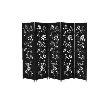 Imagem de 5 Biombo Pintado Sanfonado Com Rodinhas E Dobradiças Painel Mdf Folha 