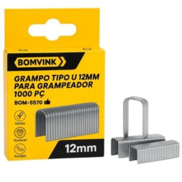 Imagem de Caixa de Grampo tipo U 12mm com 1000 Grampos Bomvink